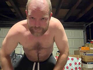 hard cock gets stroked in solo masturbation session