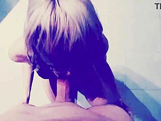 naive horny blonde girl feels intense pleasure after school