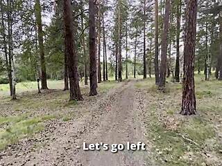 Perdida na Floresta, Metendo Forte na Buceta Dela Fingindo Ajudar