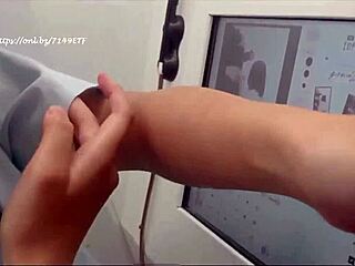 도쿄 걸레 아시안들 털난 크림파이 장면에서 야생적으로