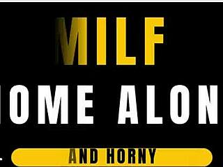 Horny Milf Home Alone Teases Her Shaved Pussy