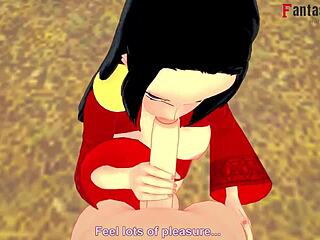 Boa Hancock Delivers Intense POV Blowjob in One Piece Cosplay