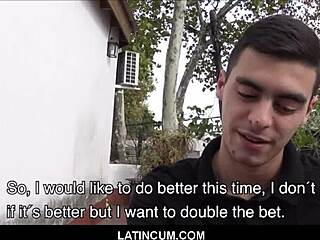 hot amateur straight latino boys curious about gay threesome in motel