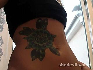 Russian Webcam Cutie Ameliya Shows Off Tattoos