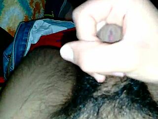 Gay guy jerks off slowly in cumshot scene