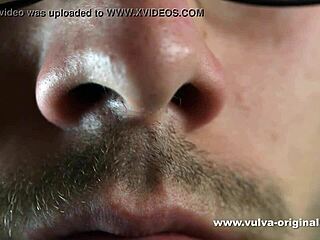 This dirty hot teen 18+ does a sexy striptease, ripping her wet panties to sniff her pussy and feet with her lover.