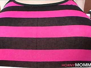 Busty teen 18+ subtly teases stepmom milf with licks