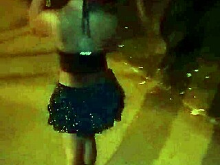 Sofia, 18-year-old Brazilian, boldly shows her body on public streets. Her daring display shocks everyone!