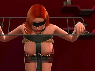 i got shown the red room and it was all rough bdsm sex with oral on the redhead.