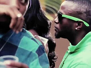 booty bubble jam with big black cock teasing ebony tits and ass