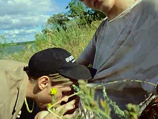 why are these young guys sucking by the sea?