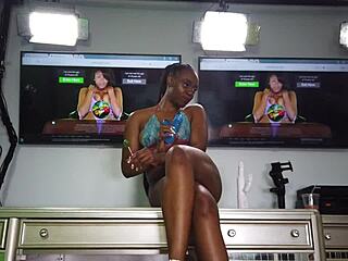 Teen casting with toys and small tits