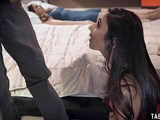 sucks and fucks this weird client next to his wife, man