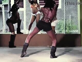 booty bubble jam with big black cock teasing ebony tits and ass