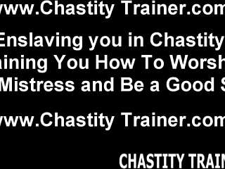 Masturbation for you until i unlock your chastity device in bdsm bondage.