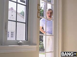 Nadia White says, I'm a sex freak with big tits, riding in missionary position.