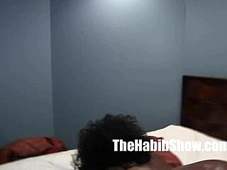 Amateur hairy Arab fucks thick black booty.