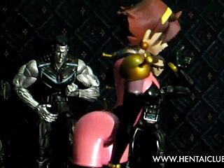 sexy anime figure rain mikamura poses nude in hentai style