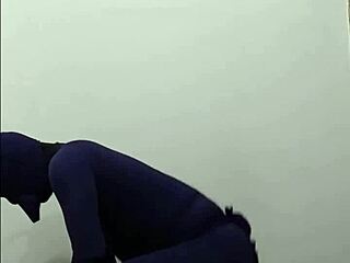 zentai dog cosplay slave gets penis fucked in bdsm