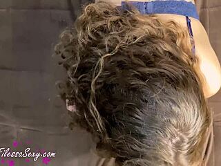 sexy babe in lingerie starts with blowjob then hardcore fucking 😈