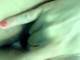 Portuguese wife enjoys private moment with herself