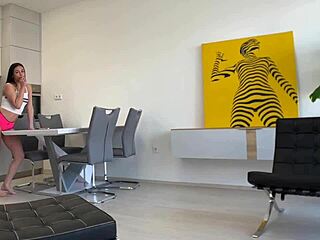 Horny Brunette Bent Over For Doggystyle Fuck