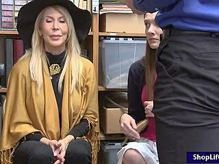 grandma and teen babe got nailed by lp officer at work... wild stuff! 😜