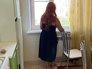 Milf bends over for anal doggystyle, feeling every inch