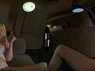 Blonde Shaved Girl Gets Punished in Taboo POV Masturbation Session Leading to Orgasm