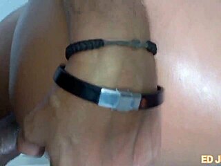 Latina amateurs perform oral and squirting in pov anal scene.