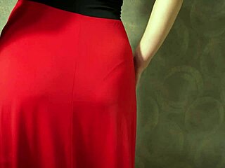 Hot milf in tight dress teasing that panty line