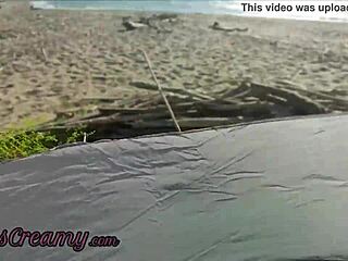 Faszomat villantom a nudista strandon a feleségemmel, Misscreamyvel