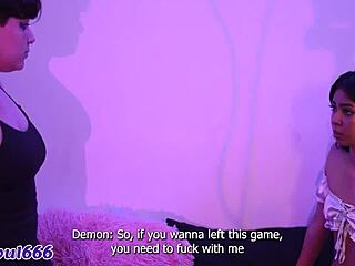 possessed by a demon, my friend helps me climax to expel it