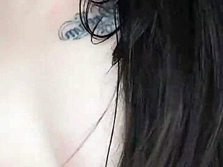 Girl teases wet pussy on video call.