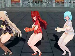 Virtual YouTubers Celebrate Chinese New Year in MMD Style by Hiro Kumano