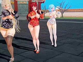 Virtual YouTubers Celebrate Chinese New Year in MMD Style by Hiro Kumano