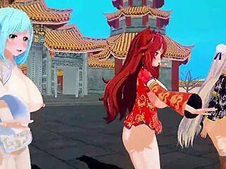 Virtual YouTubers Celebrate Chinese New Year in MMD Style by Hiro Kumano