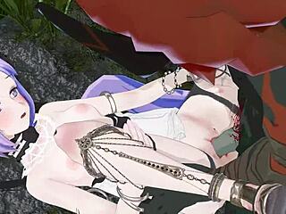 귀여운 여자가 숲을 탐험하는 무검열 3D 헨타이 POV