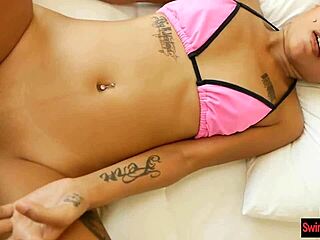 Super cute amateur Thai teen performs on camera in point of view style