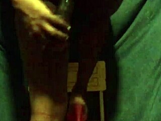 Black sissy titania tension riding 10 dildo