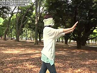 Blindfolded outdoor walk leads to fetish fun.