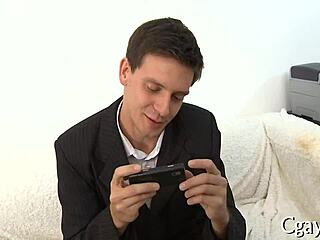 built guy explores intense gay porn adventures