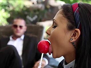 Lollipop Tease Leaves Me Craving Her Sweet Pussy Creampie