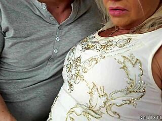 Big-Assed Granny Anett Rides Her Lover's Shaft