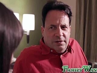 I bent over my stepdaughter Judy Jolie for a deep fuck and cum spray