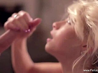 elegance and grace milf gives couple blowjob with handjob