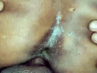 I bent over and sucked that monster cock, then he fucked my shaved pussy doggystyle and tight anal.