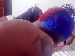 behind the scenes, the skinny brunette teen takes monster cock as easter present