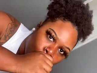 Pretty babe handles pretty dick with handjob and blowjob