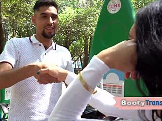 性感拉丁变性人狂野屁股群交热辣群P